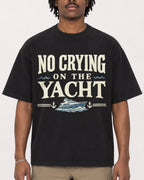 Mockup Boxy Heavyweight Tee Black male close-up 04