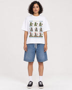 Mockup Boxy Heavyweight Tee White female full-body 26