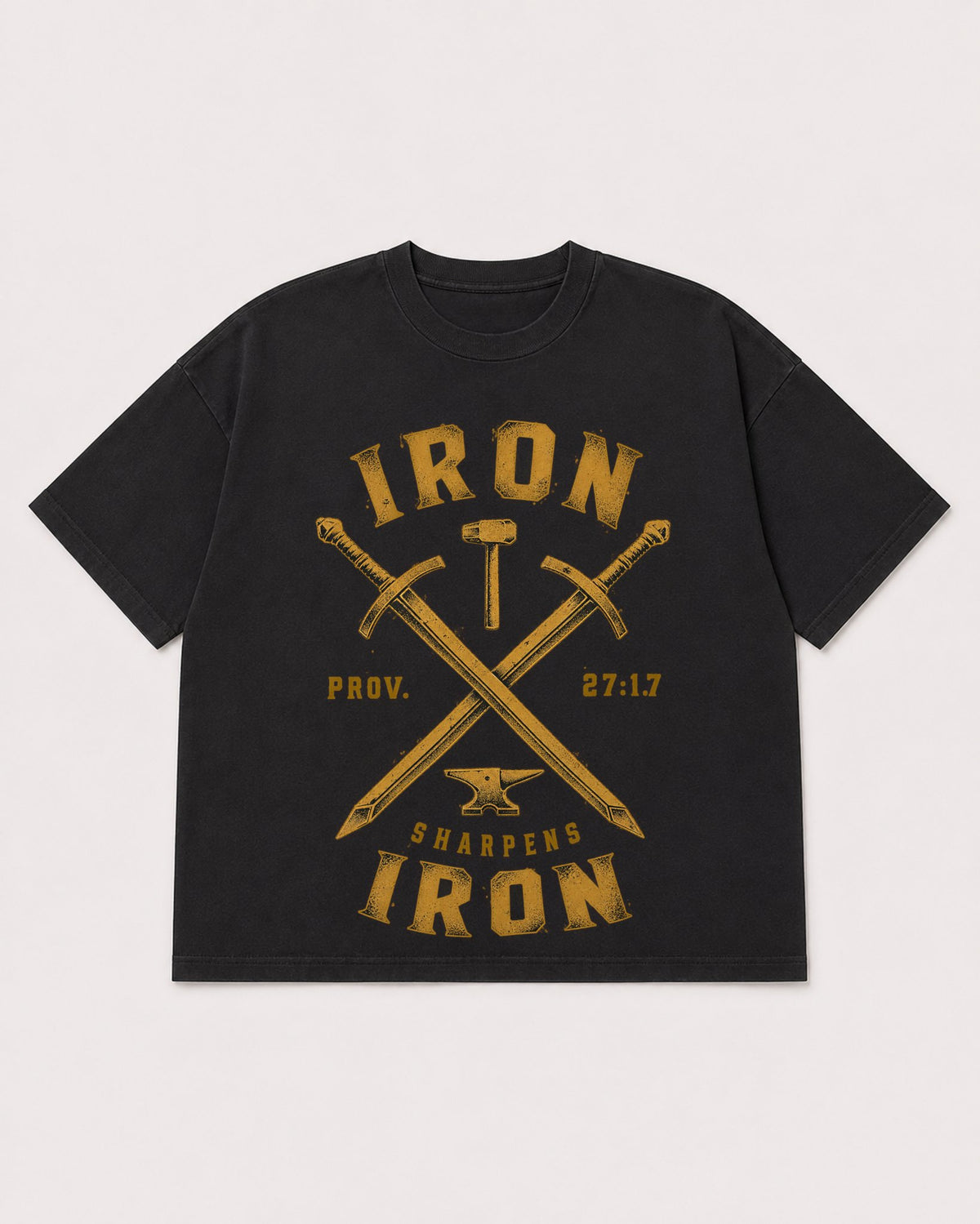 Mockup Boxy Heavyweight Tee Black product