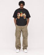 Mockup Boxy Heavyweight Tee Black male full-body 04