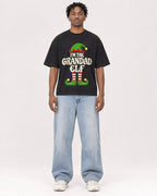 Mockup Boxy Heavyweight Tee Black male full-body 05
