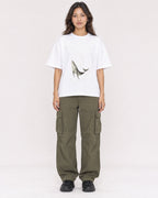 Mockup Boxy Heavyweight Tee White female full-body 02