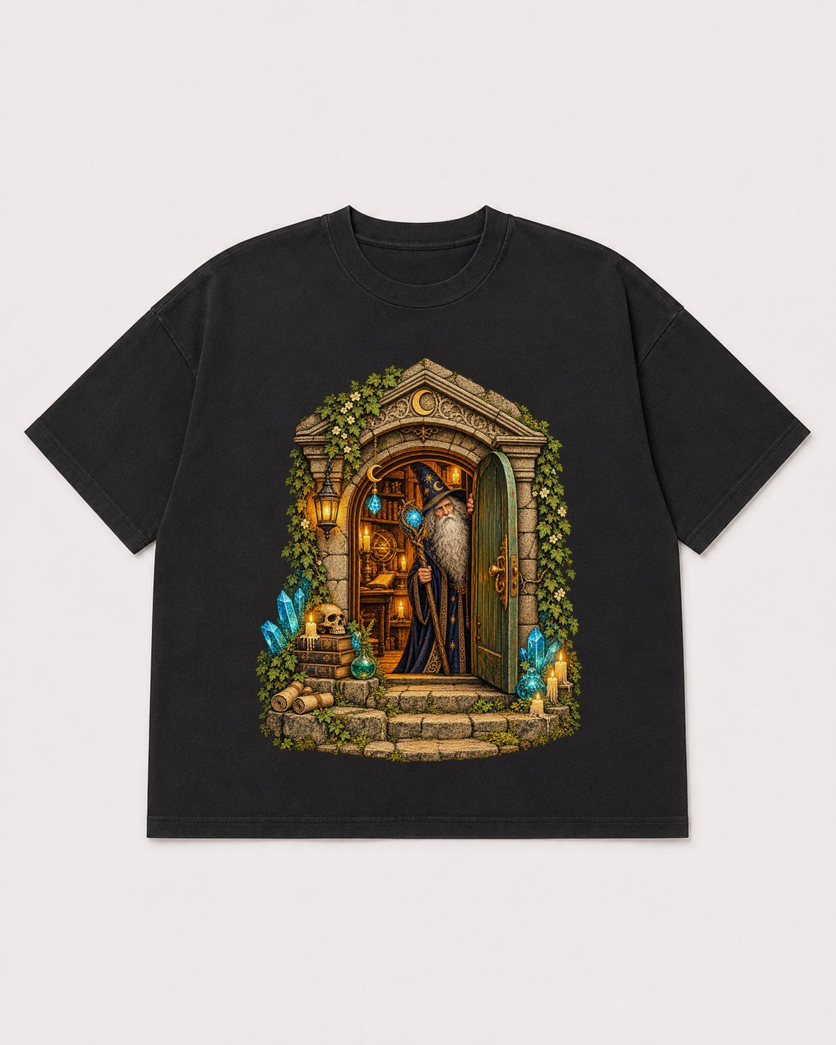 Mockup Boxy Heavyweight Tee Black product