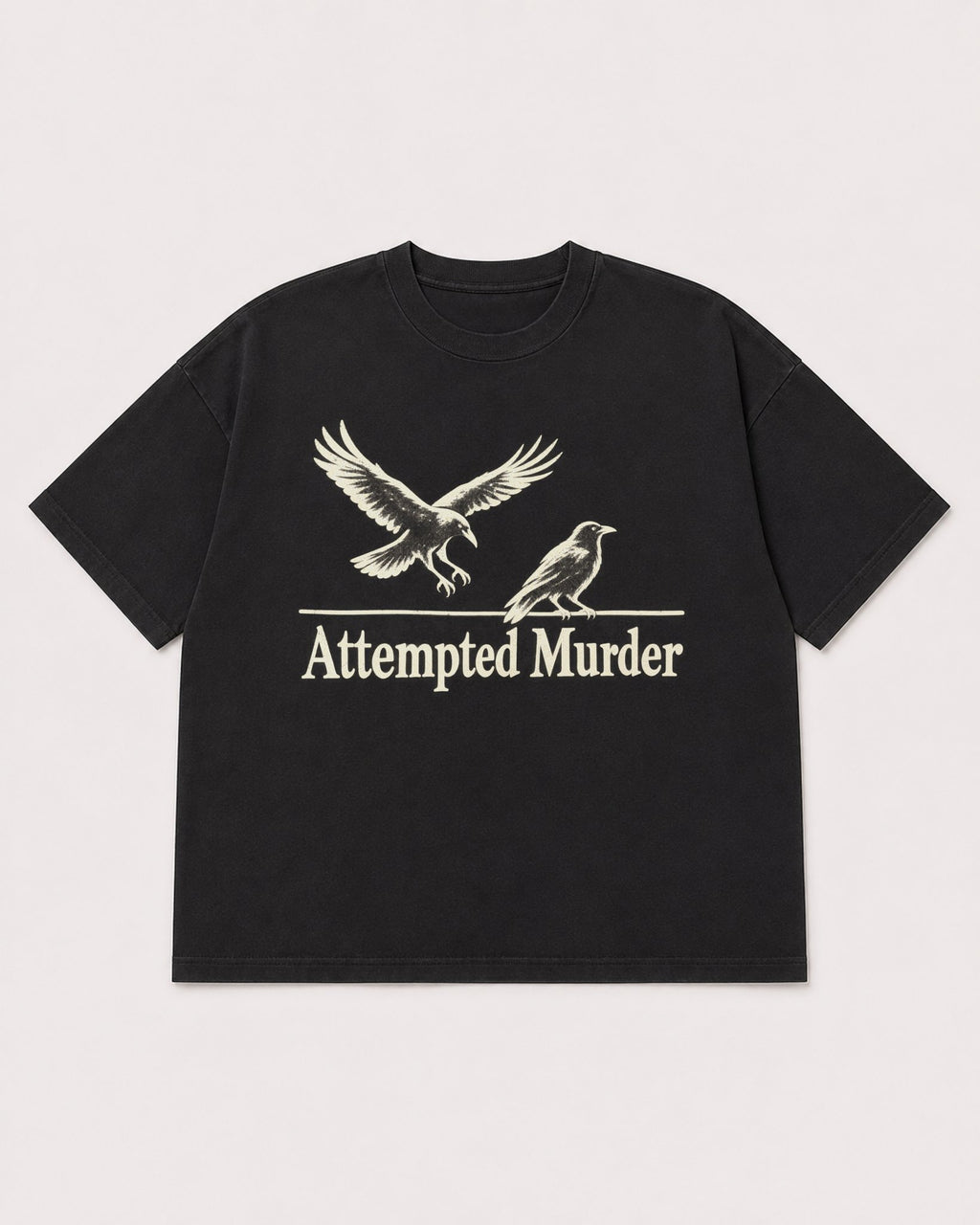 Mockup Boxy Heavyweight Tee Black product