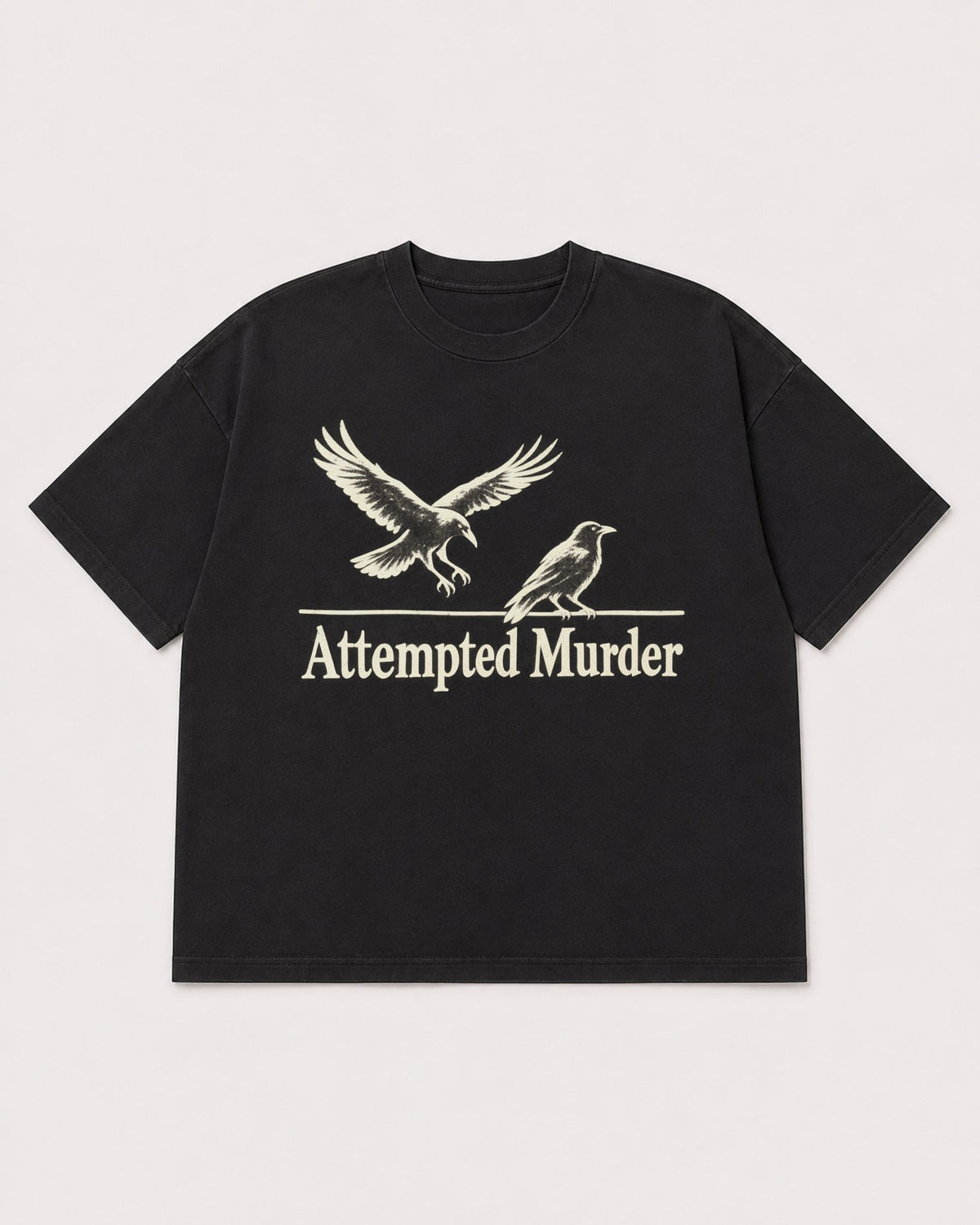 Mockup Boxy Heavyweight Tee Black product