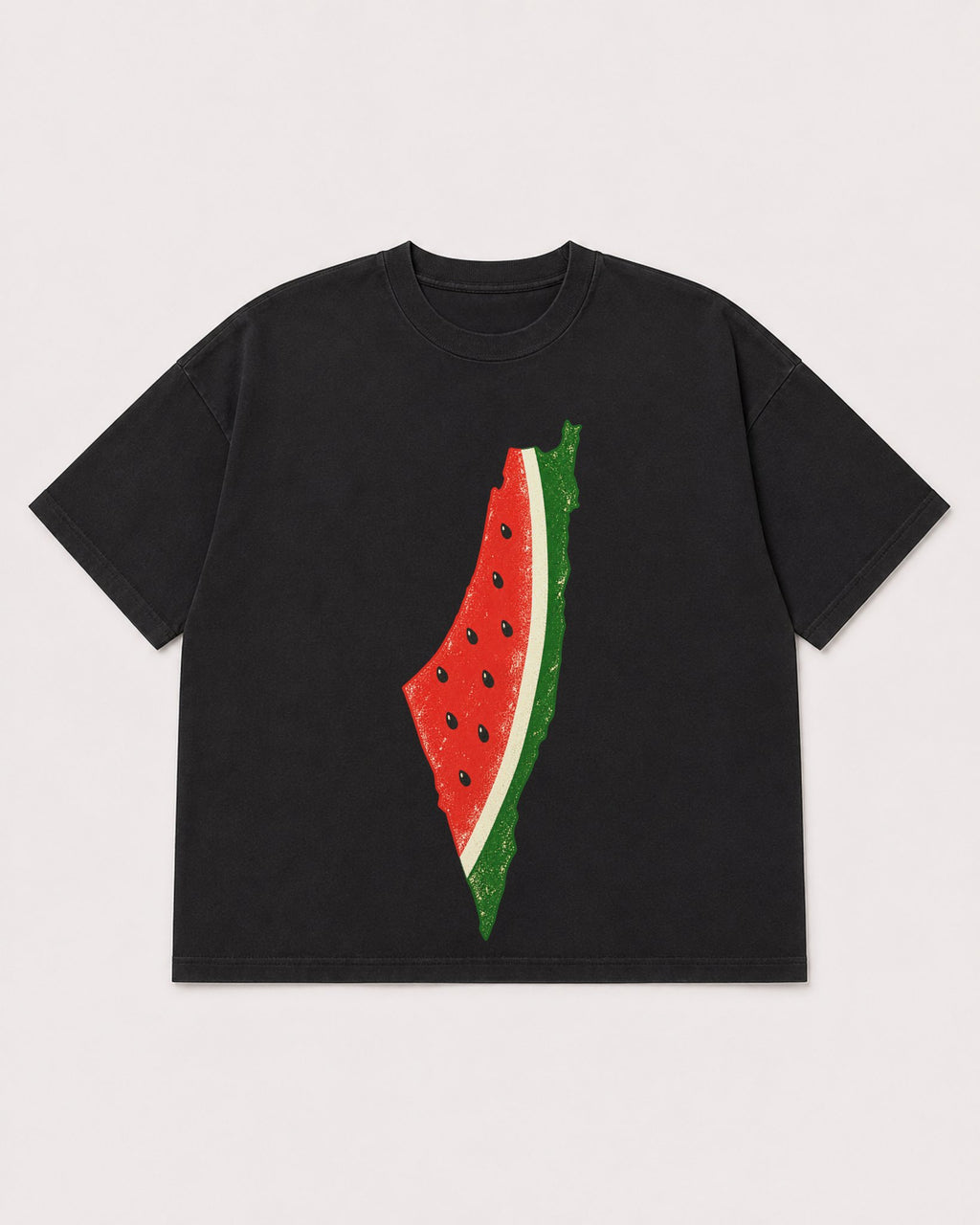 Mockup Boxy Heavyweight Tee Black product