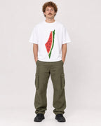 Mockup Boxy Heavyweight Tee White male full-body 09