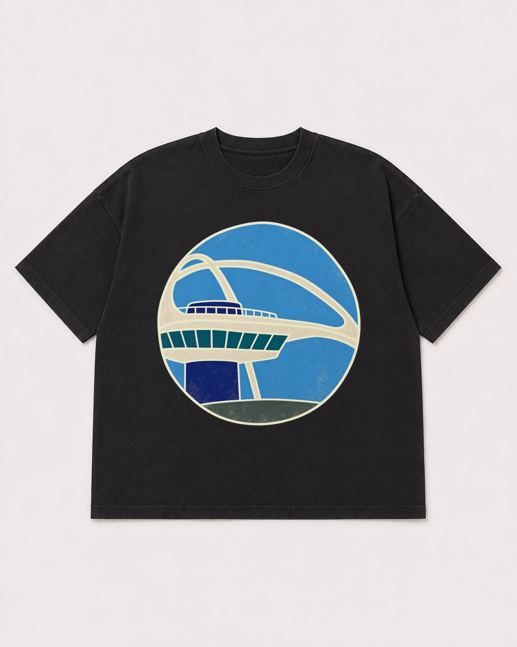 Mockup Boxy Heavyweight Tee Black product