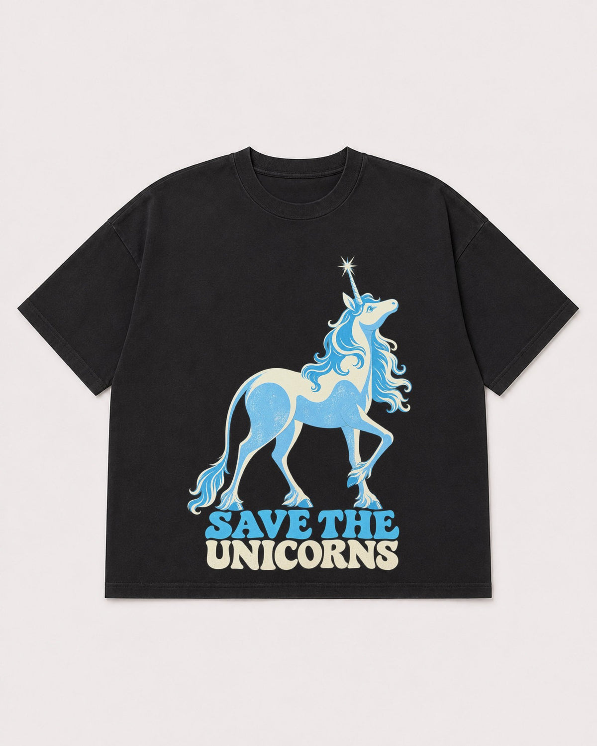 Mockup Boxy Heavyweight Tee Black product