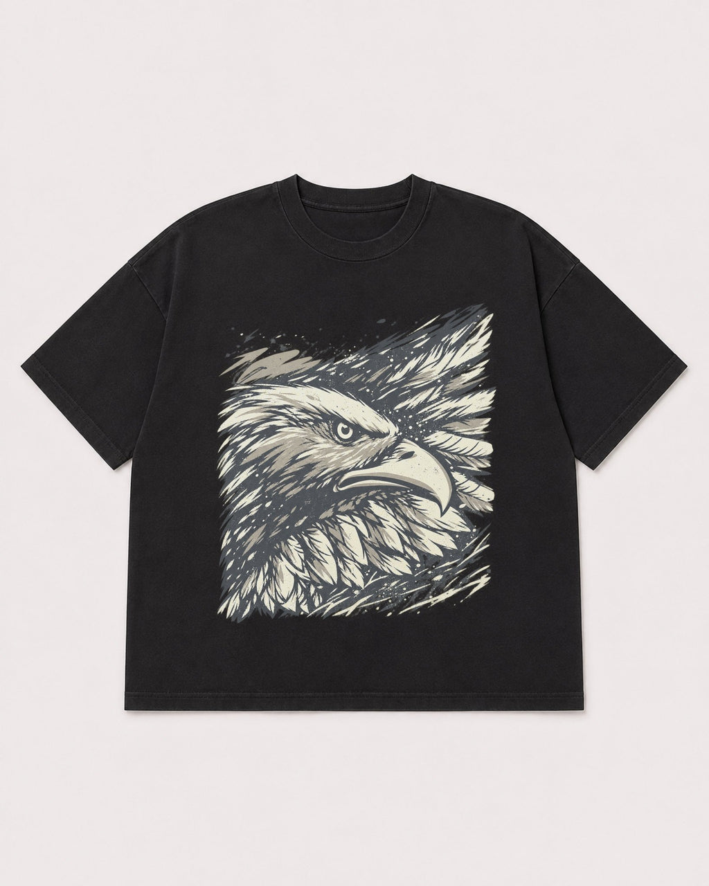 Mockup Boxy Heavyweight Tee Black product