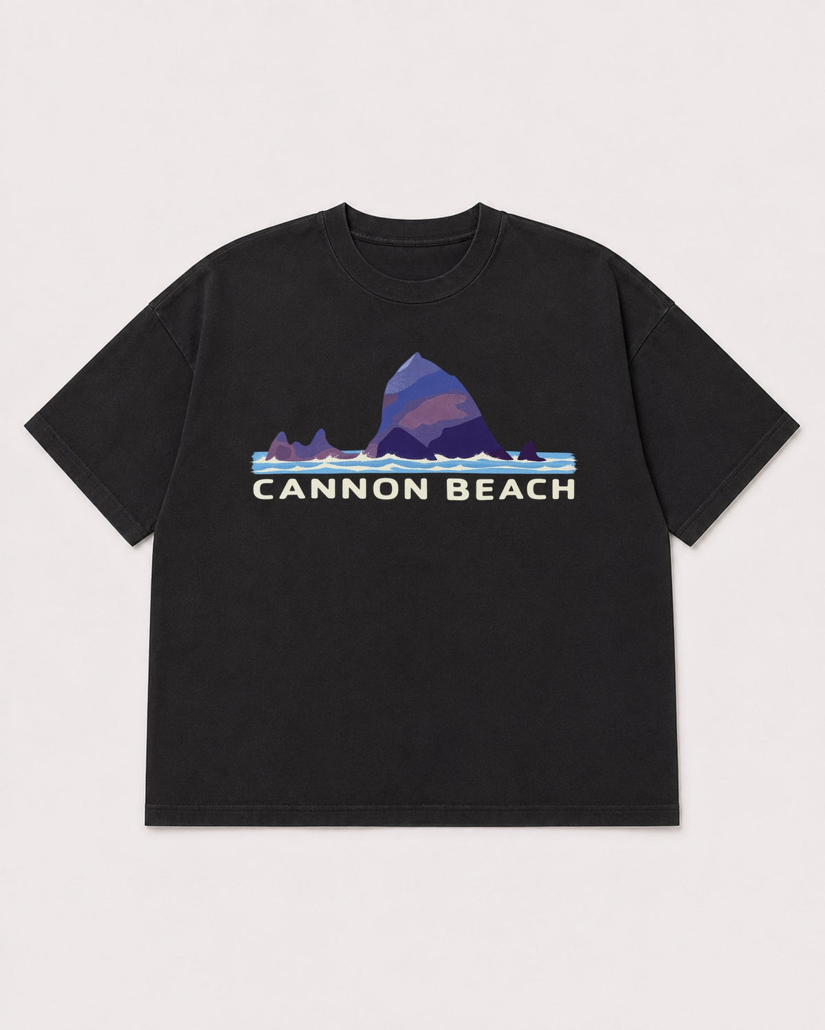 Mockup Boxy Heavyweight Tee Black product
