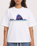 Mockup Boxy Heavyweight Tee White female close-up 06
