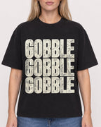 Mockup Boxy Heavyweight Tee Black female close-up 08