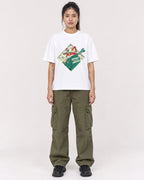Mockup Boxy Heavyweight Tee White female full-body 42