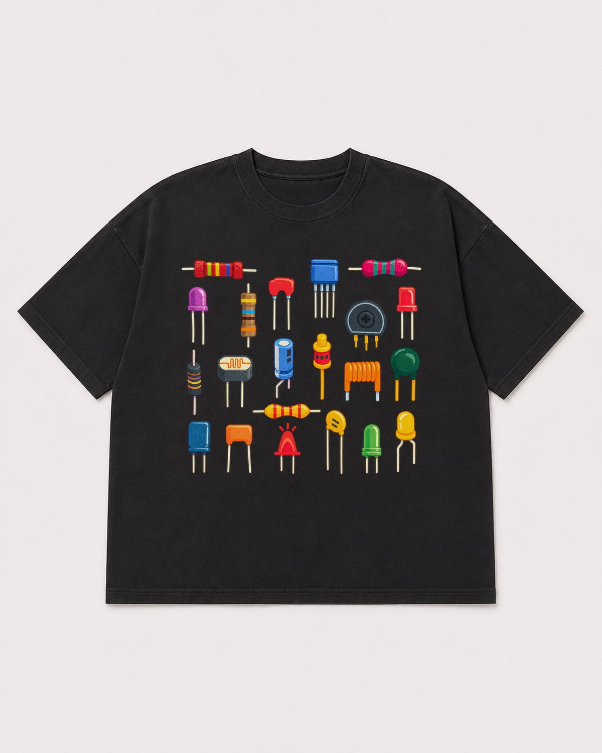 Mockup Boxy Heavyweight Tee Black product
