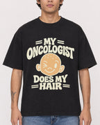Mockup Boxy Heavyweight Tee Black male close-up 06
