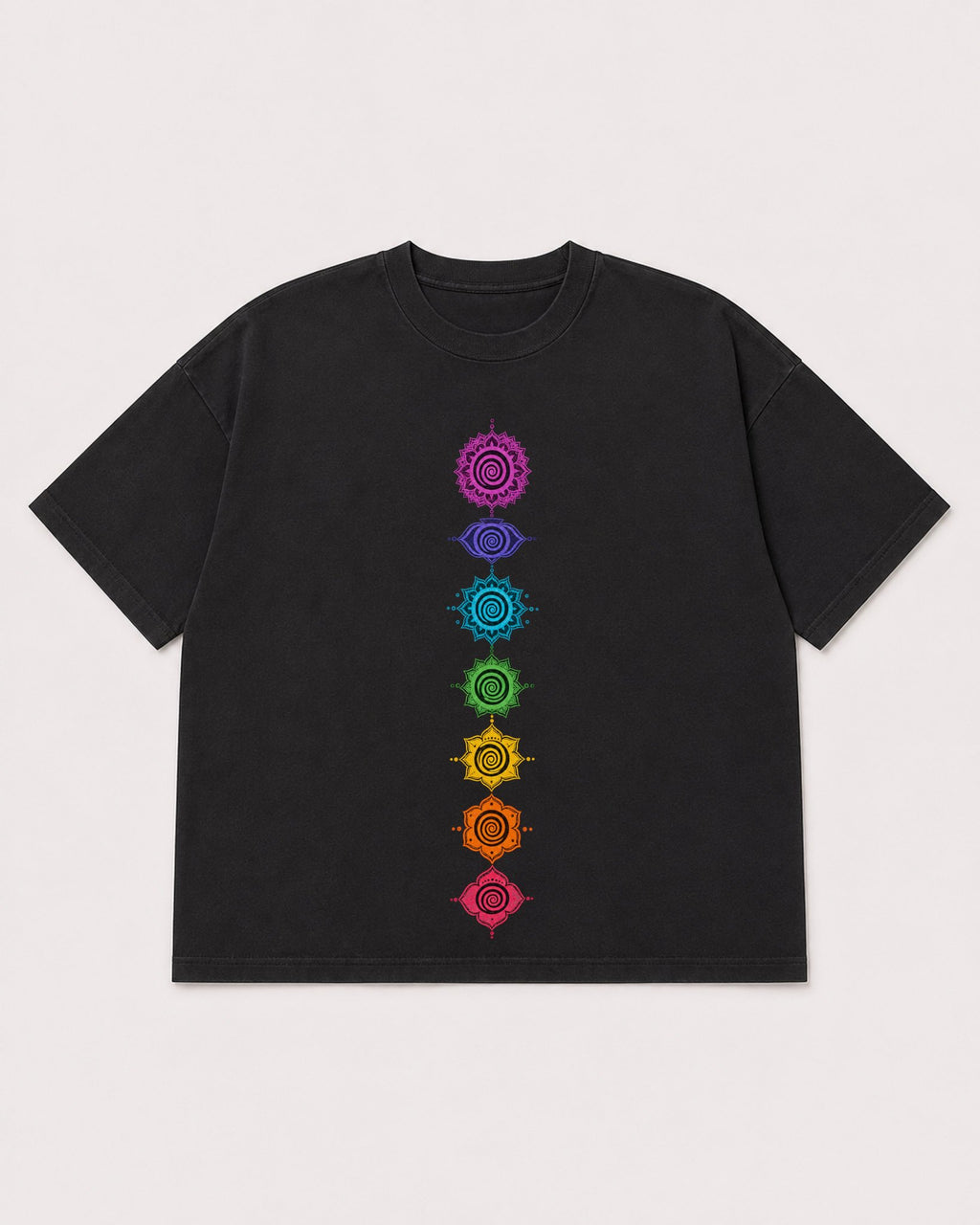 Mockup Boxy Heavyweight Tee Black product