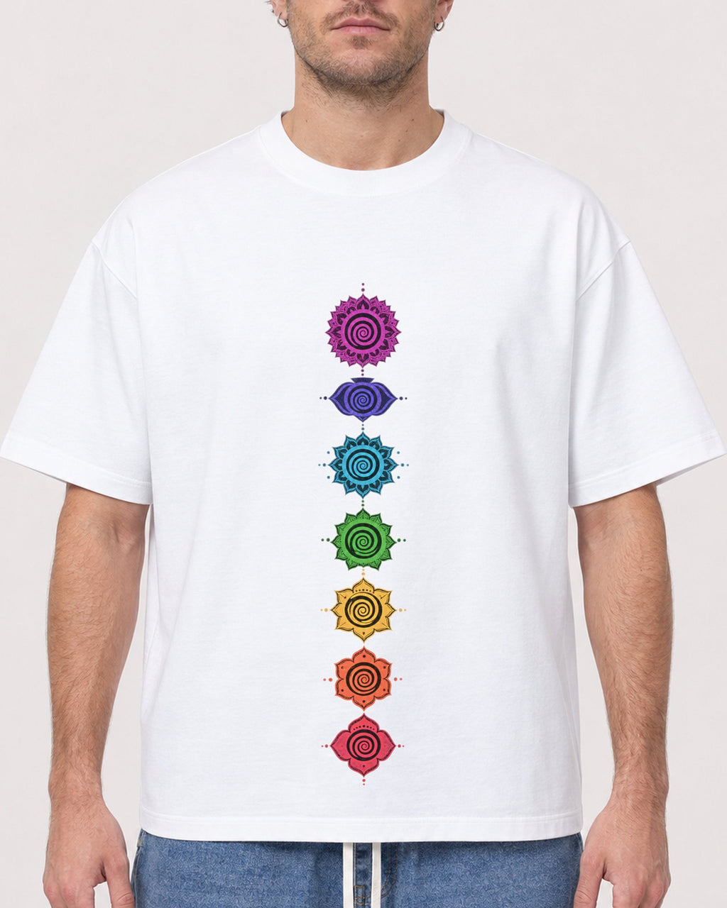 Mockup Boxy Heavyweight Tee White male close-up 08