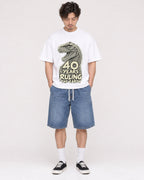 Mockup Boxy Heavyweight Tee White male full-body 03