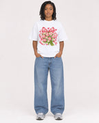 Mockup Boxy Heavyweight Tee White female full-body 15
