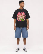 Mockup Boxy Heavyweight Tee Black male full-body 15