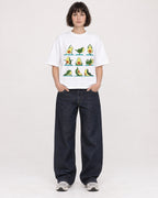 Mockup Boxy Heavyweight Tee White female full-body 39