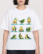 Mockup Boxy Heavyweight Tee White female close-up 39