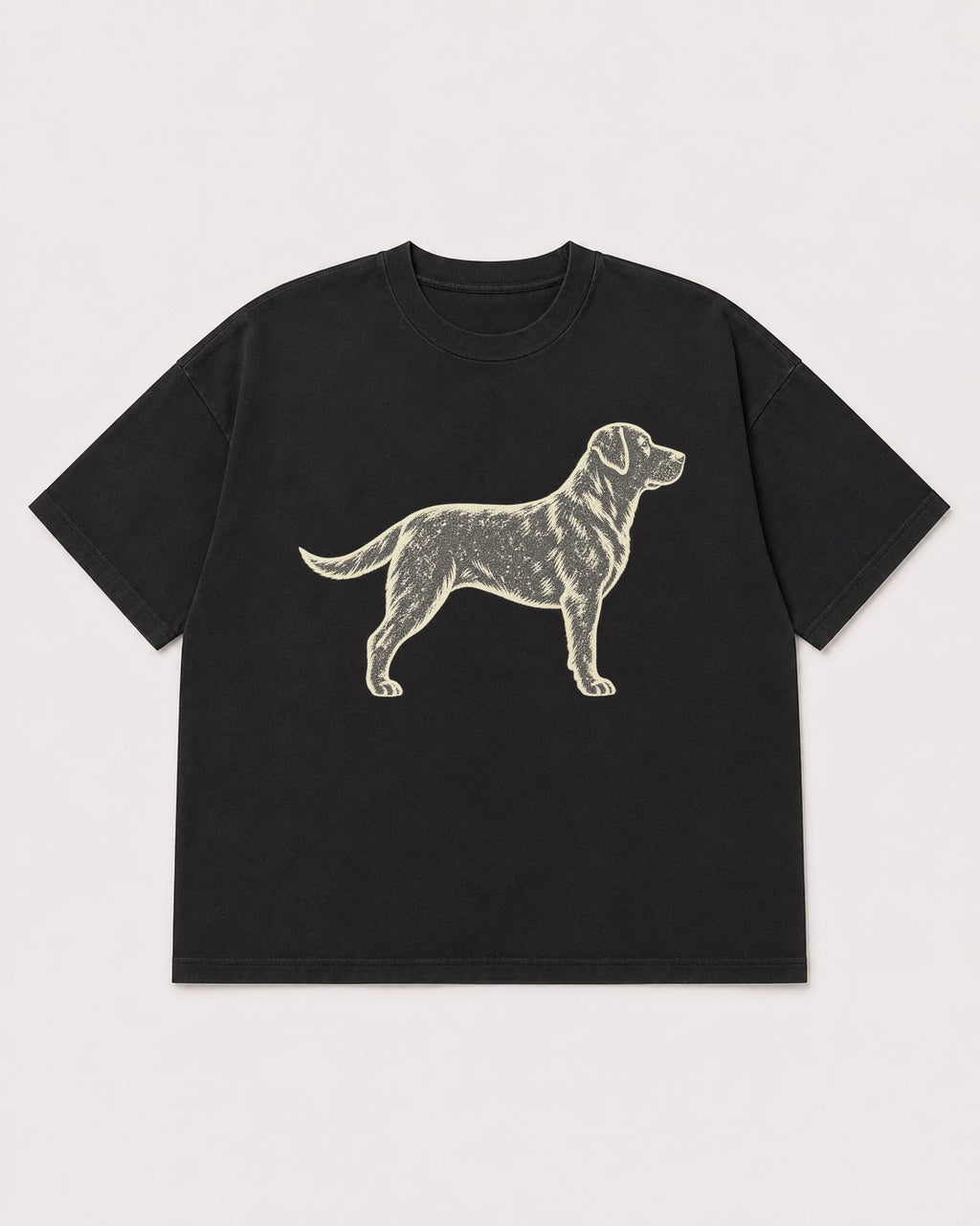 Mockup Boxy Heavyweight Tee Black product