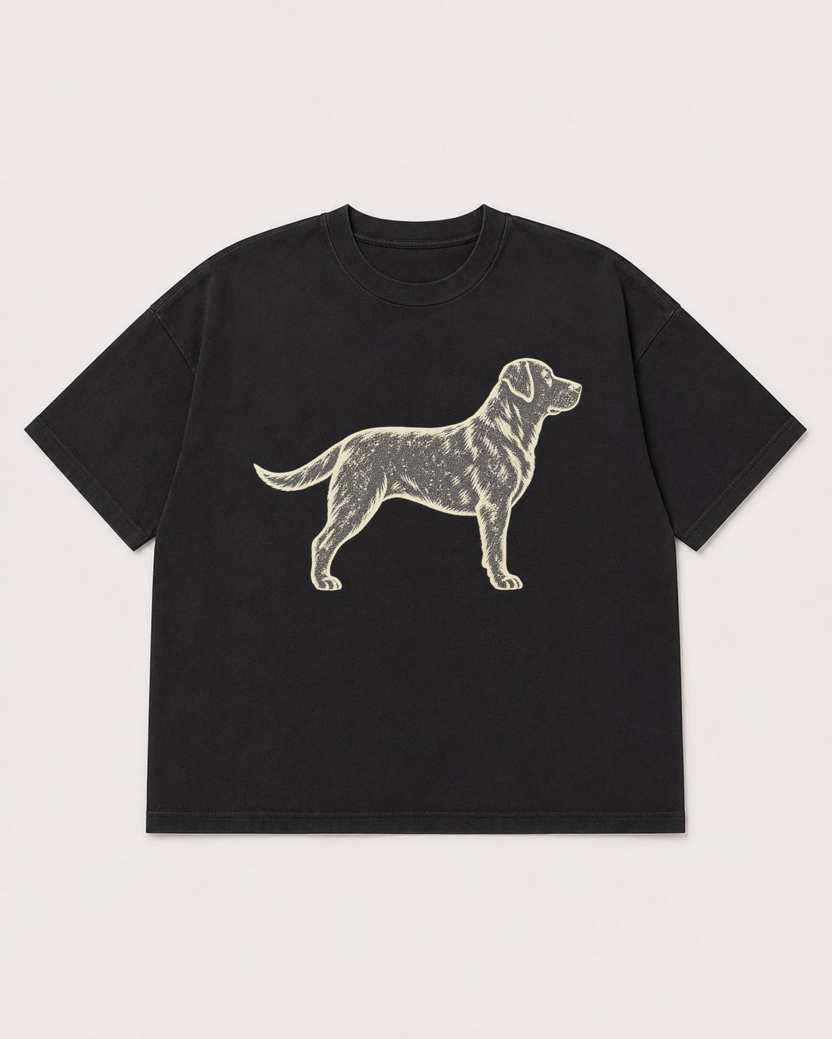 Mockup Boxy Heavyweight Tee Black product