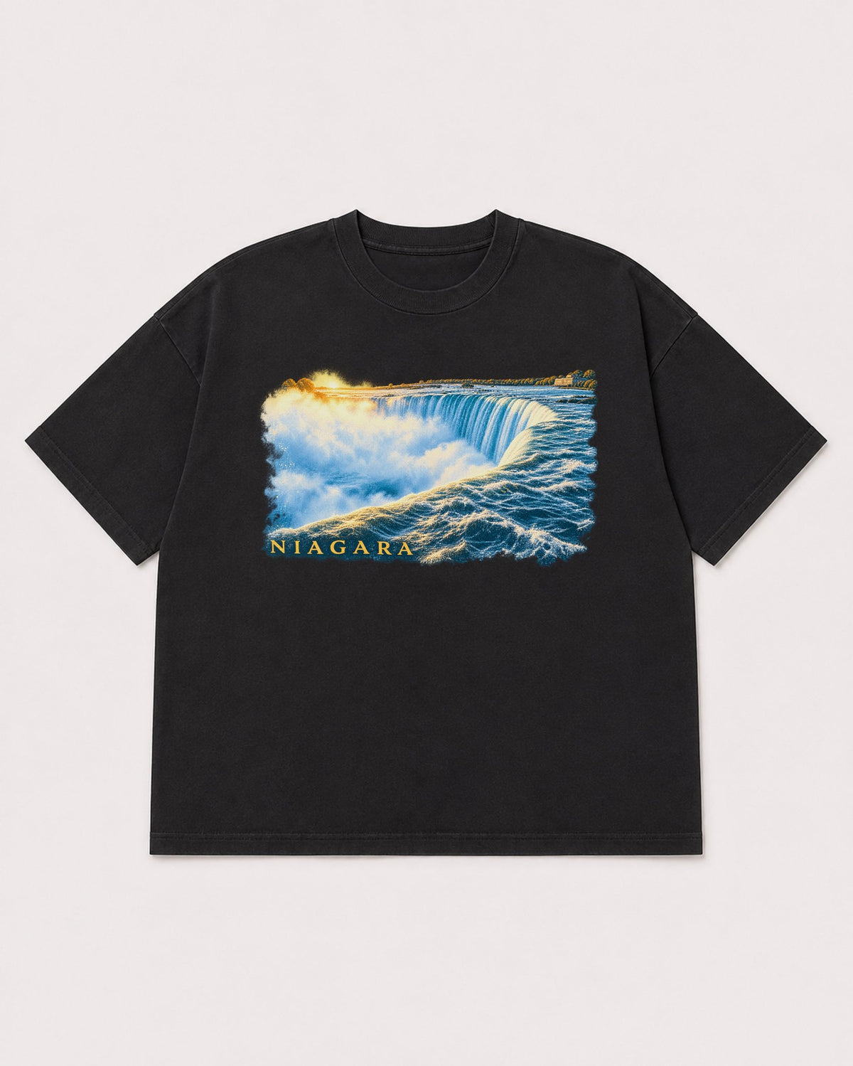 Mockup Boxy Heavyweight Tee Black product