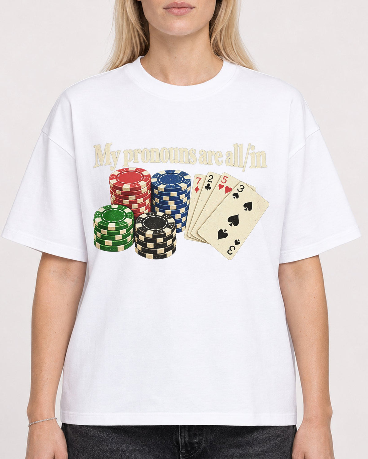 Mockup Boxy Heavyweight Tee White female close-up 08