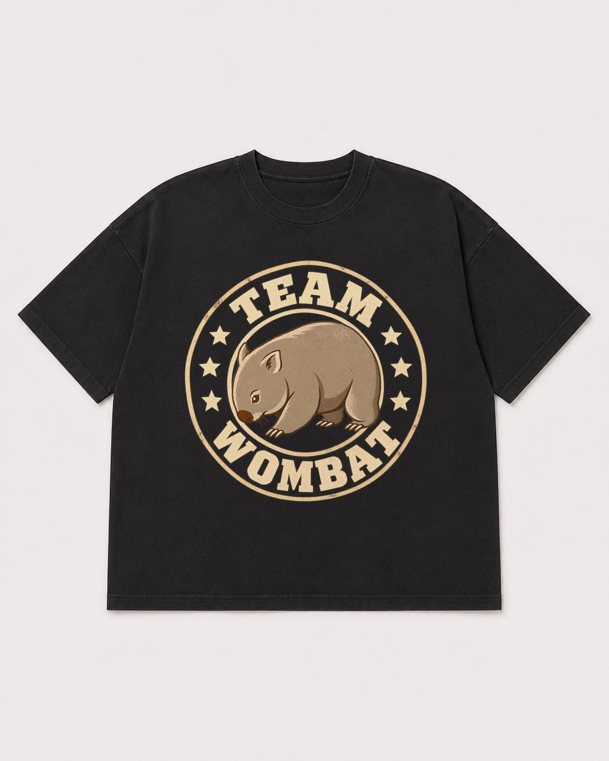 Mockup Boxy Heavyweight Tee Black product