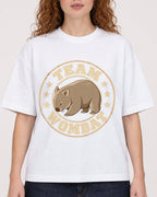 Mockup Boxy Heavyweight Tee White female close-up 09