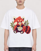 Mockup Boxy Heavyweight Tee White male close-up 31