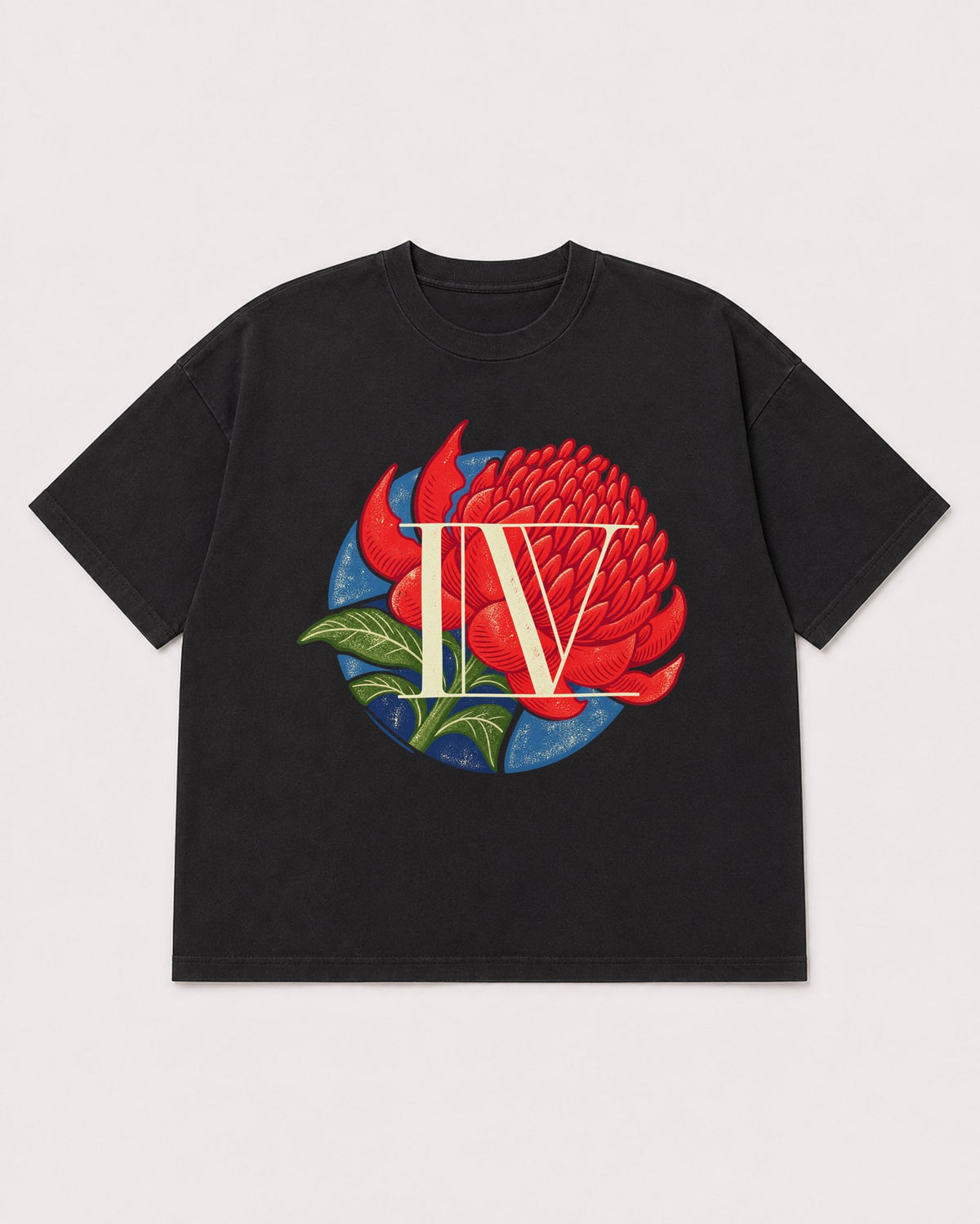 Mockup Boxy Heavyweight Tee Black product