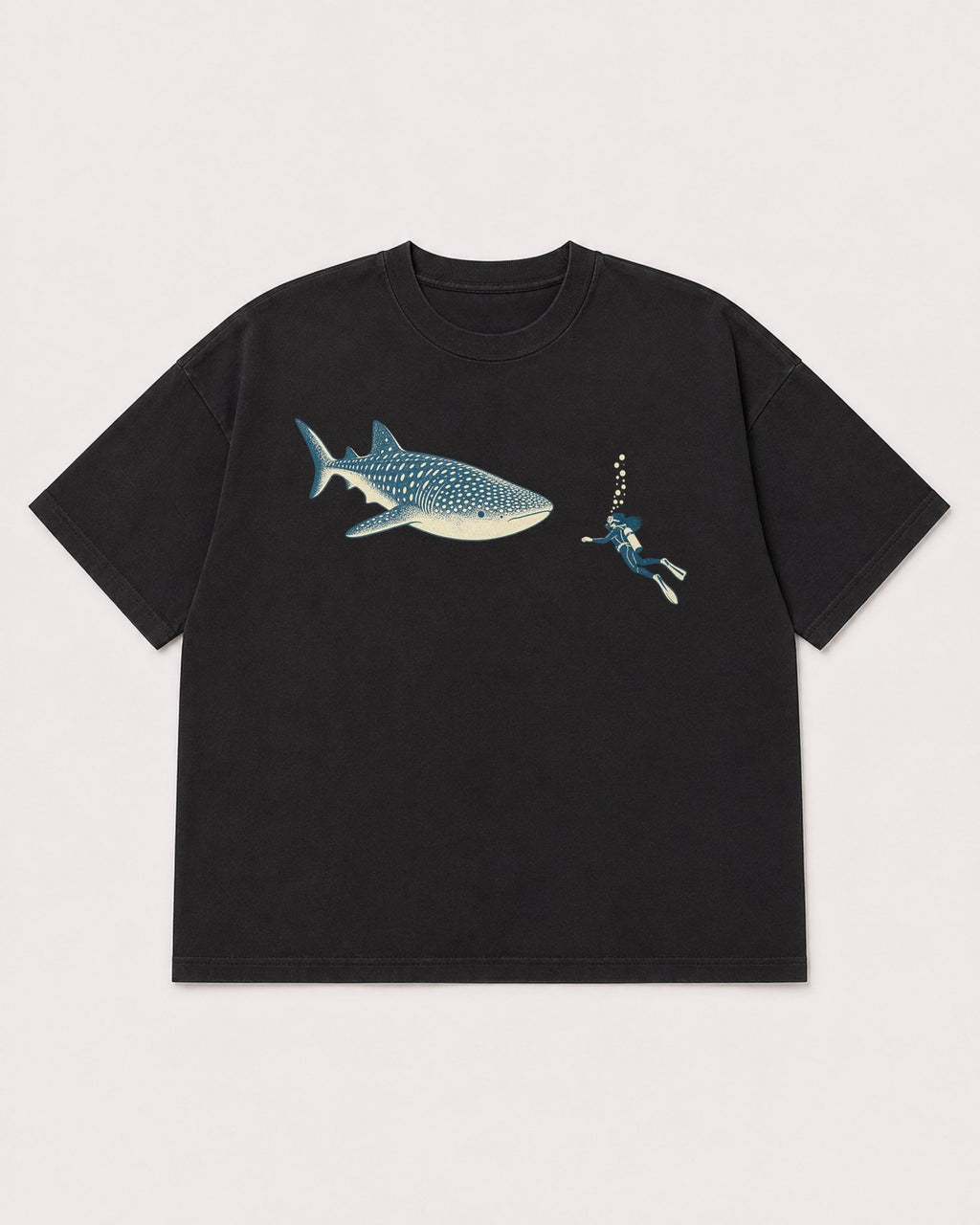 Mockup Boxy Heavyweight Tee Black product