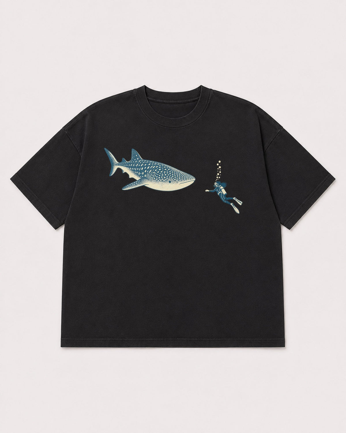 Mockup Boxy Heavyweight Tee Black product
