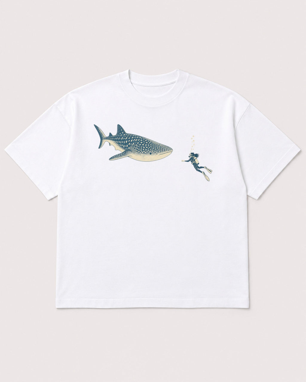 Mockup Boxy Heavyweight Tee White product