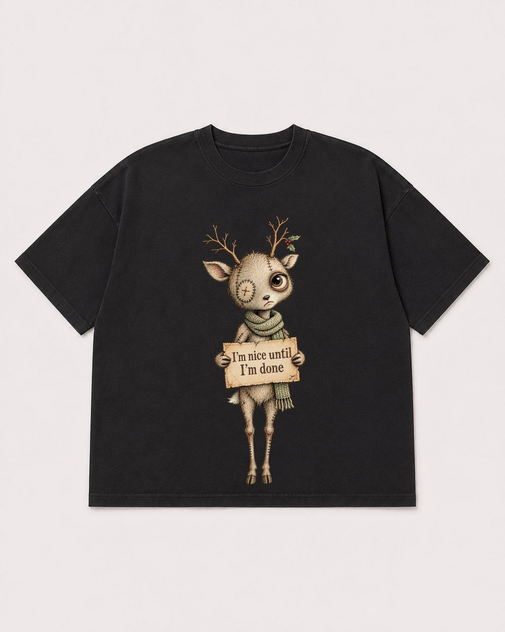 Mockup Boxy Heavyweight Tee Black product