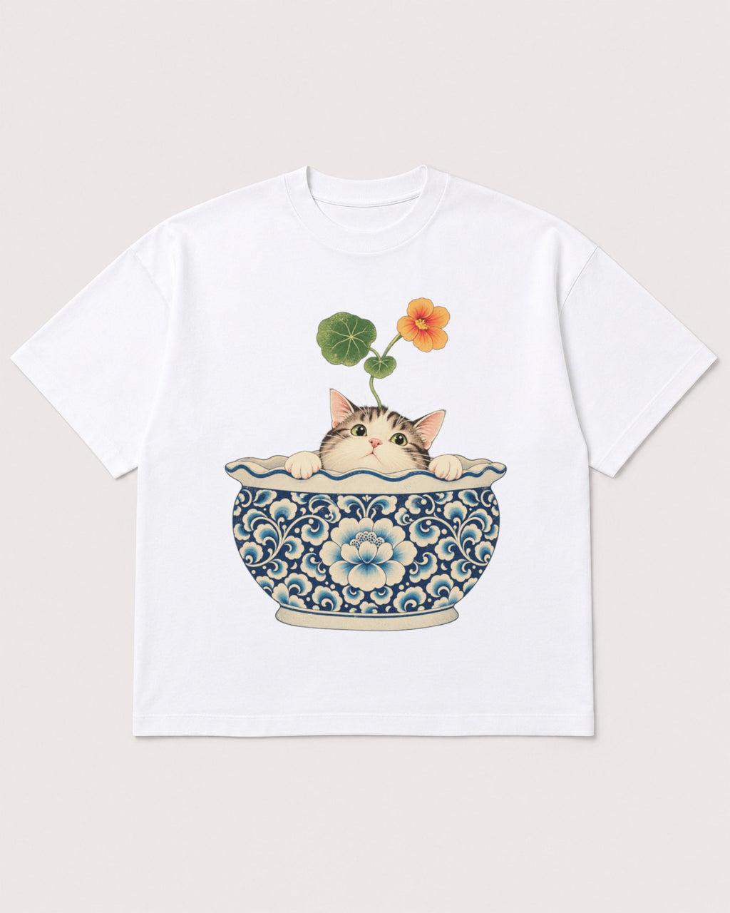 Mockup Boxy Heavyweight Tee White product
