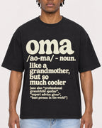 Mockup Boxy Heavyweight Tee Black male close-up 05