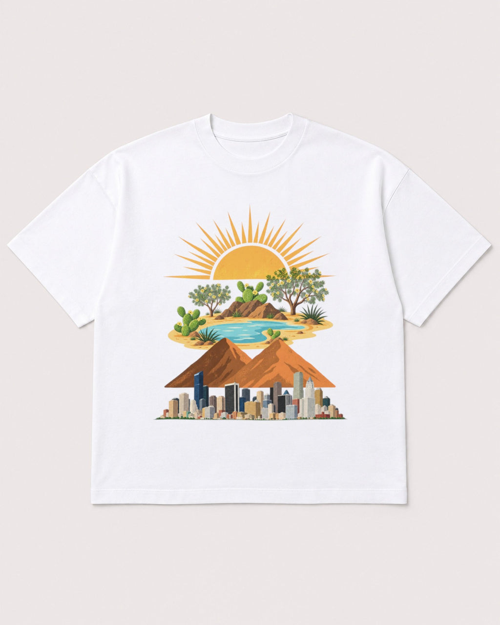 Mockup Boxy Heavyweight Tee White product