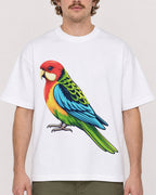 Mockup Boxy Heavyweight Tee White male close-up 09