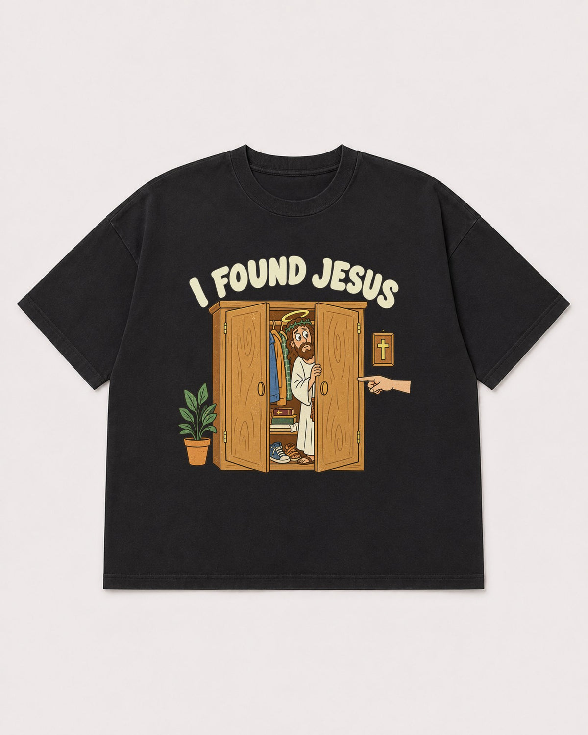Mockup Boxy Heavyweight Tee Black product
