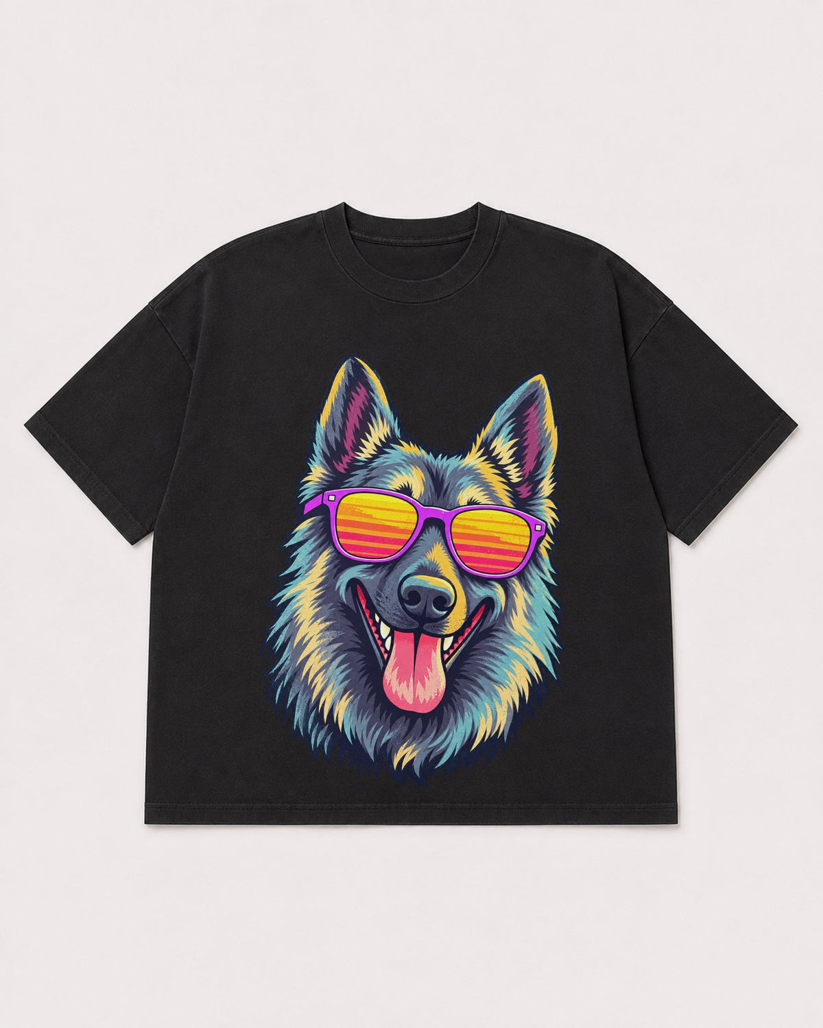 Mockup Boxy Heavyweight Tee Black product