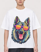 Mockup Boxy Heavyweight Tee White male close-up 01