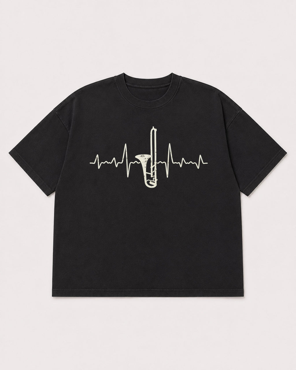 Mockup Boxy Heavyweight Tee Black product