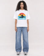 Mockup Boxy Heavyweight Tee White female full-body 10