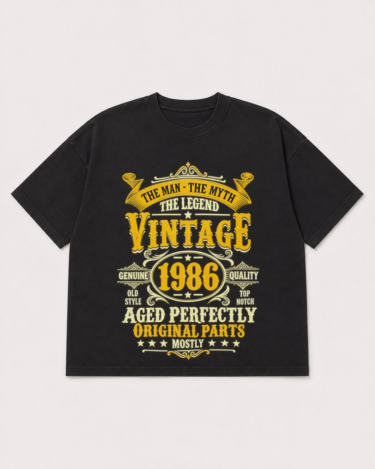 Mockup Boxy Heavyweight Tee Black product