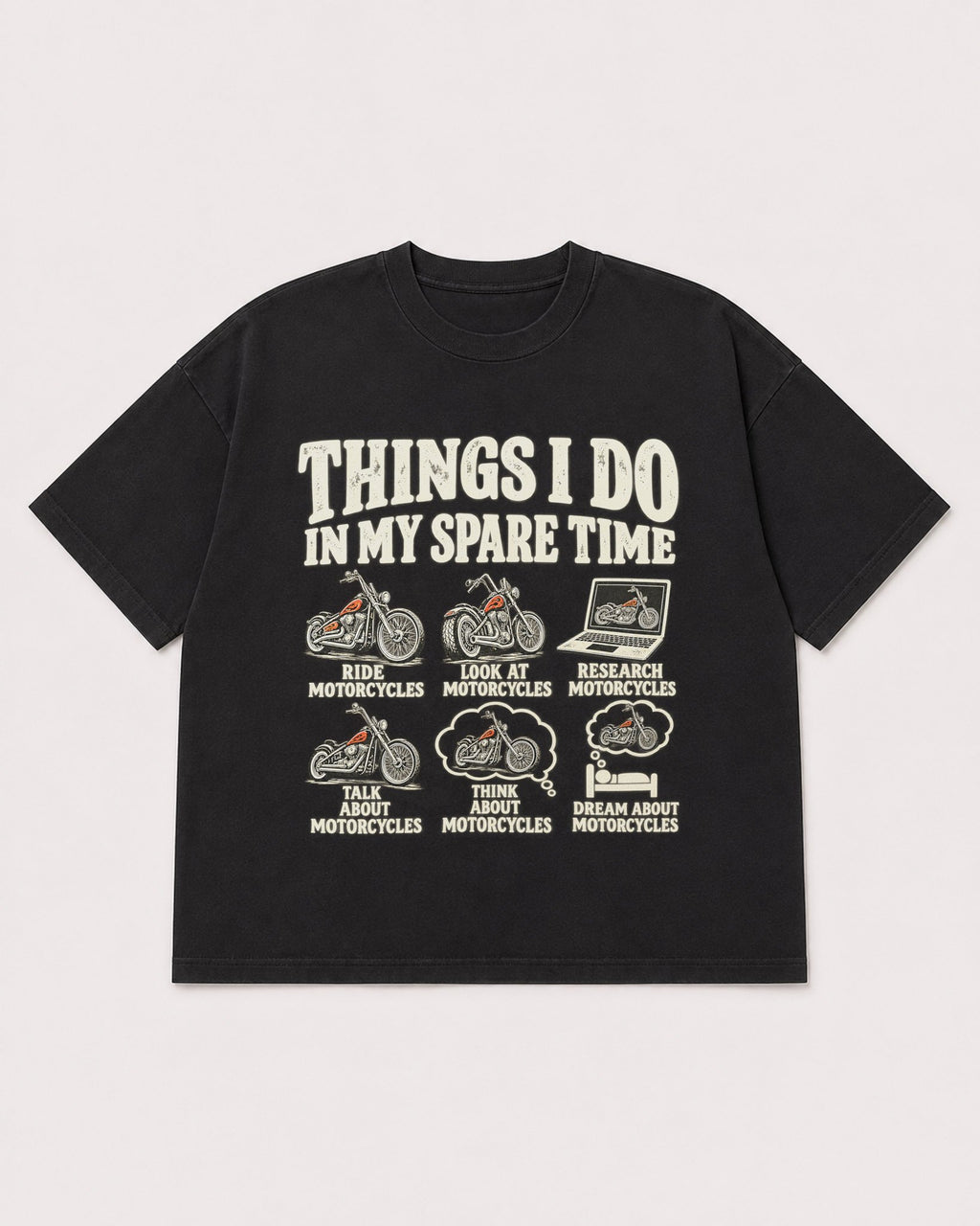 Mockup Boxy Heavyweight Tee Black product